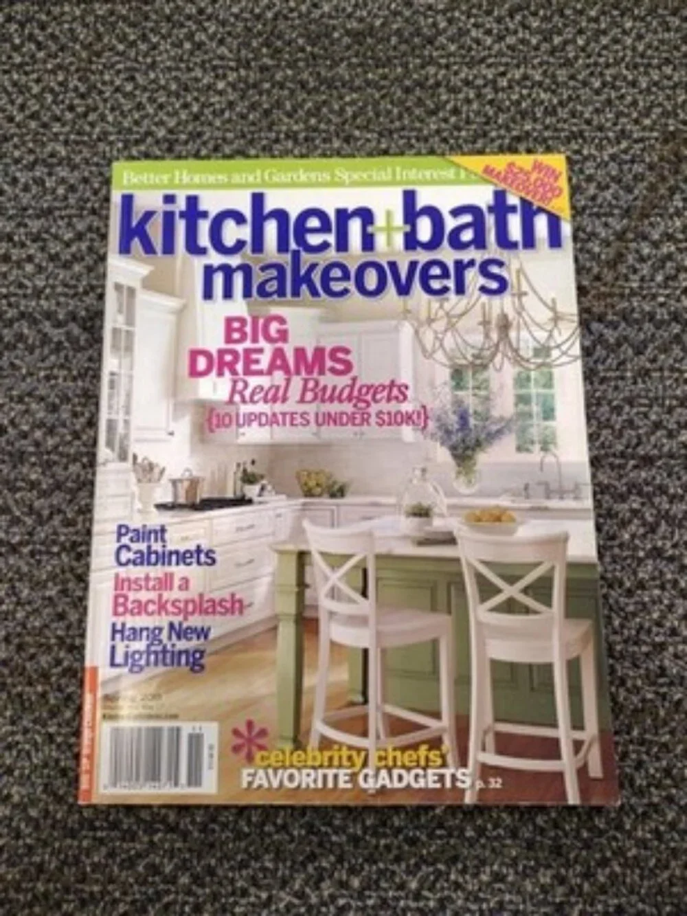 Kitchen And Bath Makeovers Magazine 2011 Paint Cabinets Install A Backsplash